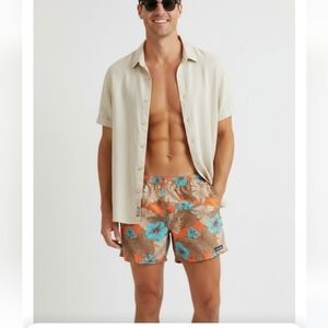 Patagonia men   floral short swim shorts size XL